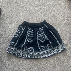 Navy blue flowy skirt